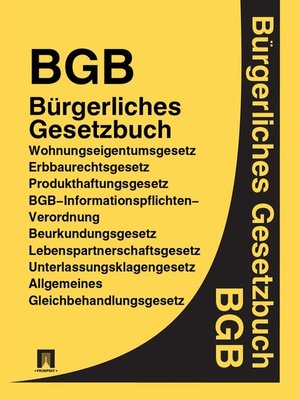 cover image of BGB - Bürgerliches Gesetzbuch